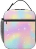 tie Dye Lunch Box Kids Girls Boys Insulated Cooler Thermal Cute Lunch Bag Tote for School Work A7ef#