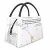 Personalizado The Little Prince Lunch Bag Homens Mulheres Quente Cooler Isolado Lancheira para Trabalho Pinic ou Viagem Frutas Frescas Saco de Armazenamento T2go #