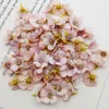 Decorative Flowers 100 Pieces Simulation Silk Rose Artificial Heads Home Garden Party DIY Garland Scrapbooking Craft Wedding