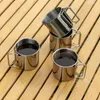 Tasses Randonnée Tasse Tasse 250 ml Camping Creux Indépendant Poignée Biseautée Pliable Suspendu Léger Bécher Voyage Bouteille D'eau