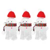 Storage Bottles 3 Sets Plastic Juice Christmas Gingerbread Man Empty 350ml