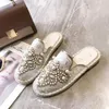 Chaussures décontractées ZUZI 2024 Printemps et été Perle Strass Mocassins Femmes Espadrilles à fond plat Paresseux Femmes Plat