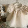 1. Geburtstagsfeier Babykleid Sommerprinzessin ein Jahr Mädchen Kleider Kleidung Blume Puffhülle Kleinkindkleider für Mädchen 240319