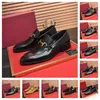 39Styletop-Loafers Männer handgefertigte Lederschuhe Designer Black Casual Driving Flats Blue Slip-on Moccasins Mode Comfy Boat Schuh Größe 38-45