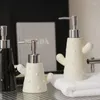 Liquid Soap Dispenser Cactus Ceramic Hand Sanitizer Bottle Shower Gel Empty Pressed And Bottled.