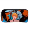 Anime Chainsaw Man Student Pencil Case Meninos Meninas Carto Pencil Bag Adolescente Zipper Bolsa Mulheres Meninas Makeup Bag a9K7 #