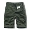 Men's Shorts Striped Summer Casual Short Men Safari Style Mid-waist Knee Length Straight Pure Cotton Breathable Clothing