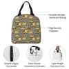 cstructi Truck On Gray Insulated Lunch Bag Cooler Bag Reusable Large Tote Lunch Box Food Handbags School Travel l9JC#