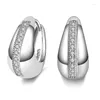 Pendientes colgantes Moda Chapado en plata Superllamativas Zircon Gota de agua Charm Mujer Compromiso Joyería Novia Boda