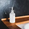 Liquid Soap Dispenser Ceramic Lotion Bottle Dispensador de Shampoo Press Type Ceramics Body Wash Empty Pump PP