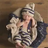 Kleidungssets Geborene Säuglingsbaby-Mädchen-Jungen-nette Häkelstrick-Kostüm-Po-Pographie-Prop-Hosen mit Hut-Outfit-Kleidung 0-3M