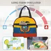 Ecuador Flag Print Isolated Lunch Bag For Adults Kids Portable Waterproof Thermal Bento Tygväskor för arbete Travel Picnic Beach N4NW#