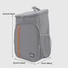 Bolsa de almuerzo térmica portátil de 20l Caja de comida Durable Enfriador a prueba de agua Caja con aislamiento de hielo Cam Oxford Cena Mochilas Icebox Z33K #