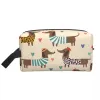 Badger Sausage Puppy Makeup Bag para mulheres Travel Cosmetic Organizer Cute Dachshund Dog Storage Toiletry Bags Z3QS #