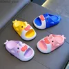 home shoes New Summer Cute Cartoon Shark Design Children Slippers Non-slip Platform Slides Sandals For Boys Girl Home Flip Flops Kids Shoes Y240403