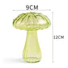 Figurines décoratives Vase à Fleurs Adorable Forme de Champignon Jardinière en Verre Transparent Station de Propagation des Plantes Unique pour la décoration de la Maison