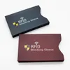 5 pezzi di sicurezza anti -furto lettore antifumo RFID bloccante manica protezione carte di credito Copertina di copertura in alluminio ID carta da banco ID Bank Card Holder Y362#