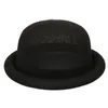 Fibonacci Cappello stile Fedora e borsalino con tesa a fungo femminile Cotone Lino Maglia Estate Autunno Cappello Trilby Cappello a bombetta a cupola Cappelli da donna 240326