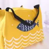 amiqi Fresh Cooler Bag High Capcity Lunch Box для женщин Удобная сумка для обеда Водонепроницаемая сумка для еды Kawaii Fish Pattern для работы S0hV #