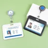 1pc Plastic Id Id Tag Staff Work Pass Card Capt