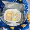 1pc-lunchバッグInsulati Bento Packアルミホイルライスバッグミールパックアイスパック学生ベントランチハンドバッグインシュラティQ5JT＃