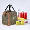 Holland Park William Morris isolerade lunchpåsar Floral Mönster Bohemian FR Lunch Ctainer Thermal Bag Lunch Box Tote 0979#