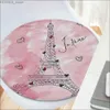 Kudde/dekorativ kudde Frankrike P-Paris T-Tower Cushion Mat Round Seat Cushion Office Matsal Pall Pad Sponge Sofa Mat Non-Slip Chair Cushions Y240401