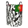 Sacchetti per la biancheria, bandiera del Portogallo, grande cesto portaoggetti, organizer per giocattoli per ragazze e ragazzi patriottici portoghesi