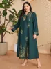 Vêtements ethniques Plus Taille 4XL Femmes musulmanes Abaya Imprimer Robe ample Turquie Dubaï Kaftan Robe arabe Islam Eid Party Ramadan Caftan