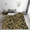 Cobertores multifuncionais pet alemão pastor cão camuflagem cobertor acessórios cama decorativo lance lã fina para viagens