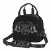 pentagram Satantic Occult Church of Satan Goat Goth Lunch Bags Reusable Insulated Bento Bag Thermal Cooler Food Bags for Work L7A5#