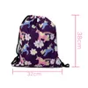 Dinosaurier Print Kordelbeutel Frauen Aufbewahrung Tasche Teenager Jungen Mädchen Rucksack Reisetaschen Kinder Büchertaschen Geschenk D3H7#