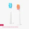 Brosse à dents têtes de brosse à dents de la brosse de remplacement de la brosse de remplacement sonore ajustement pour sg515 / sg551 / sg958 / sg910 / e2 / e4 / e9 avec buses de poils fanés