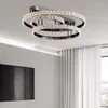 Plafondverlichting moderne stijl led-kroonluchter voor woonkamer slaapkamer eetkamer keuken zwarte ring creatief ontwerp lamplicht
