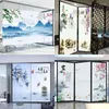 Window Stickers Household Privacy Sticker Landscape Painting Film Electrostatic Adhesive Free Decorative Glass