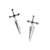 Stud Earrings Gothic Punk Multicolor Dagger Unisex Metal Party Halloween Holiday Gift Jewelry Accessories