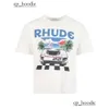 2023 Summer Rhude T Shirt Mens Designer T Shirt Rhude Casual Shirts Man Womens Tees Short Sleeves Top Sell Luxury Men Hip Hop Clothe 1312