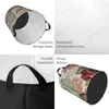 Laundry Bags Foldable Basket For Dirty Clothes Floral Postage Stamps Spring Butterfly Storage Hamper Kids Baby Home Organizer