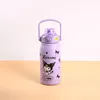 Kuromi Thermos Water Bottle Anime Kawaii My Melody Student Portable Wacuum Flask Insulated Water Cup Kid Gift