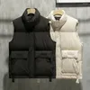 Gilets pour hommes Automne Hiver Homme Puffy Gilet matelassé Casual Zip Up Coton Rembourré Oversize Veste d'extérieur Épais Chaud Sans Manches Garçons 4XL