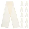 Stol täcker 25 datorer tillbaka garnevenemang Sashes Bow Cover Wedding Decor Tie Bankett Organza Band Dekorativa bälte Bowknot Bows