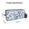 Viagem Francês Toile De Jouy Saco De Higiene Pessoal Floral E Animal Floresta Indigo Padrão Cosméticos Maquiagem Organizador De Armazenamento Dopp Kit Caso Z4c9 #