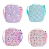 28gd carino unicorno pranzo al sacco Carto isolato termico cibo borsa Lunchbox picnic forniture borsa termica per bambini ragazza ragazzo G8aP #