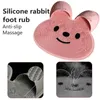 Mattor Rinoble Foot Scrubber Soft Silicone Bristles Shape Mat Exfoliating Achy Feet Soothing Dead Hud Borting