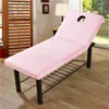 Housses de chaise couleur hypoallergénique en option table de lit de massage couverture souple drap de canapé de spa de salon avec trou pour le visage - pour moins de 75x31 pouces