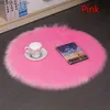 CushionDecorative Pillow Artificial fur chair cover seat cushion plush circular cushion sofa chair decoration cute student seat cushion photography prop backgro