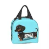 dachshund Thermal Insulated Lunch Bags Women Wiener Badger Sausage Dog Resuable Lunch Ctainer for Outdoor Picnic Food Box W7KX#