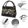 ac DC Rock Roll Band Insulated Lunch Bags for School Office Heavy Metal Music Portable Cooler Thermal Bento Box Women o90f#