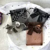 10pcs Jewelry Packaging Bag Mesh Organza Drawstring Bowknot Pearl Yarn Bags Wedding Candy Gifts Storage Bag Pouches New Fi X04Z#