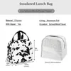 Kuhhaut-Muster, isolierte Lunchtasche, Lunchbox, Behälter für Damen, Herren, Geschäft, Büro, Schule, Picknick, D7TJ #